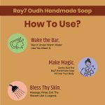 RAY7 Oudh Handmade Soap, Glycerin Based with Oudh Extract and Aloevera Juice, Moisturising and Hydrating, for Glowing Soft Skin, Sulphate Free, Paraben Free, 100g, Pack of 3 (Oudh Handmade Soap) - Image 6